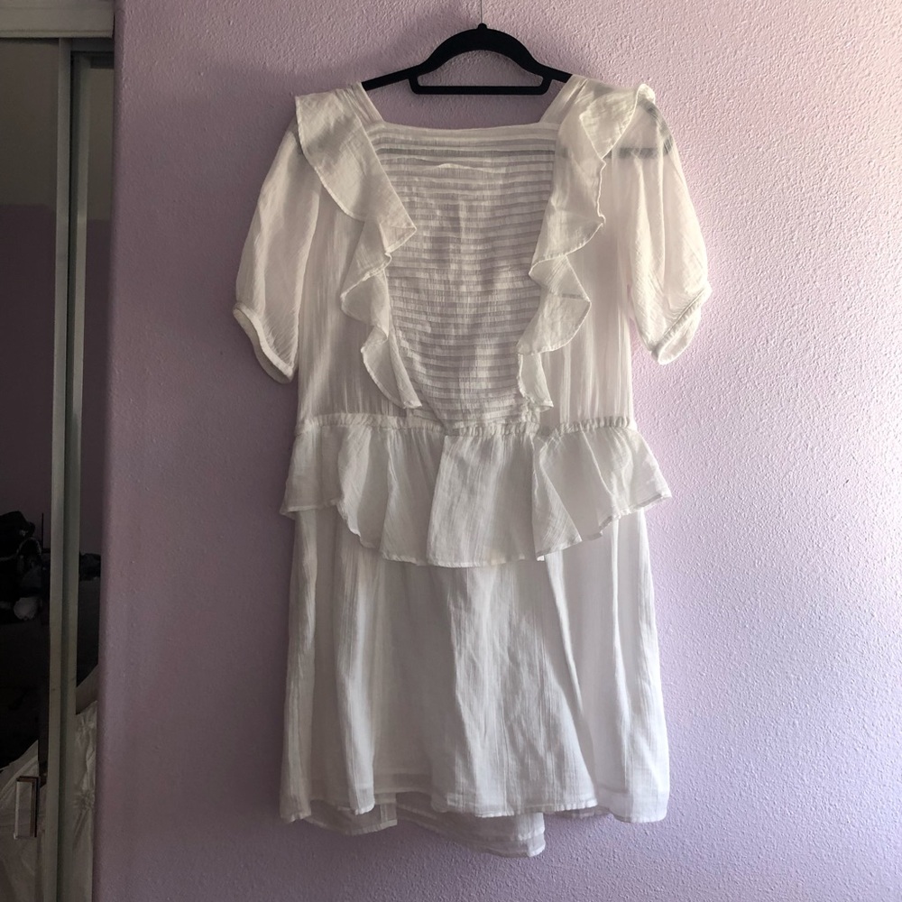 BRAND NEW FREE PEOPLE WHITE FLOWY DRESS